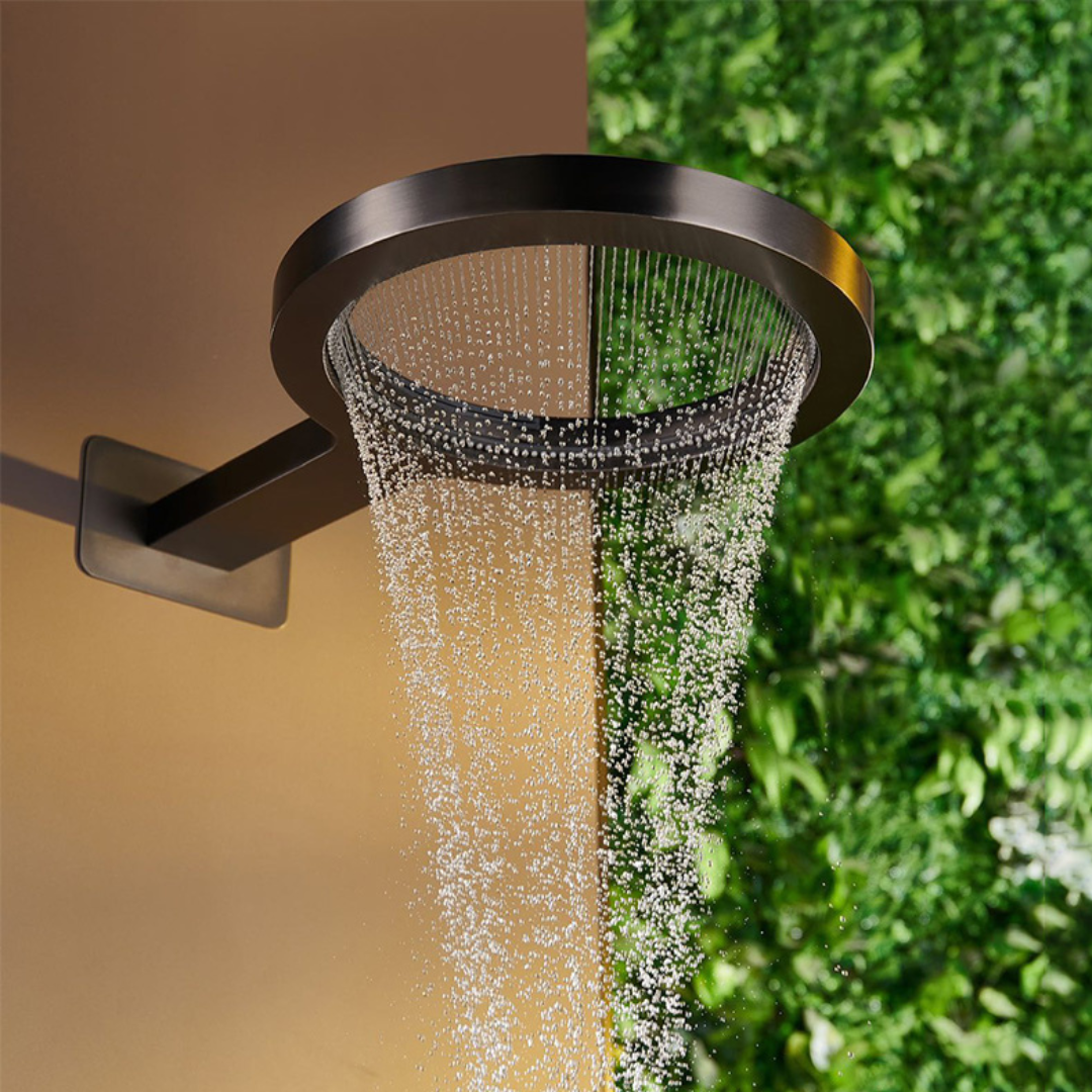 Thermostatische Inbouw Regendoucheset – Marino – Waterval & Staafhanddouche - Digitale Regeling – Gunmetal Grey