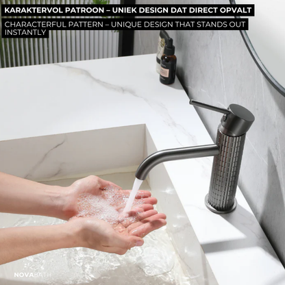 Hoge wastafelkraan Angelica - Gunmetal grey