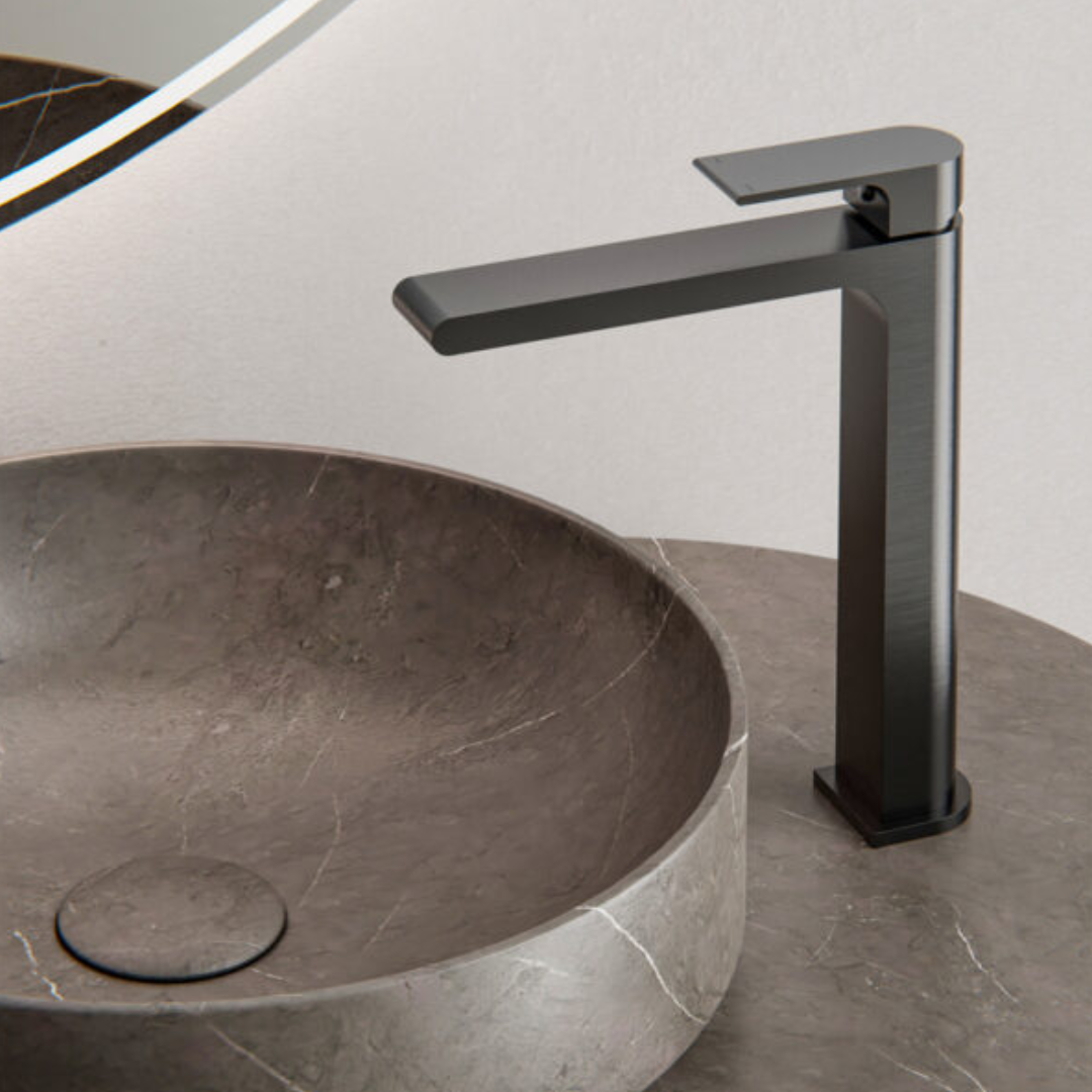 Hoge wastafelkraan Portofino - 1-Gats - Matte black