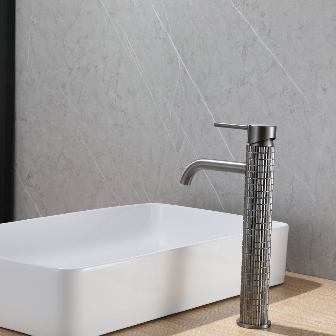 Hoge wastafelkraan Angelica - Gunmetal grey