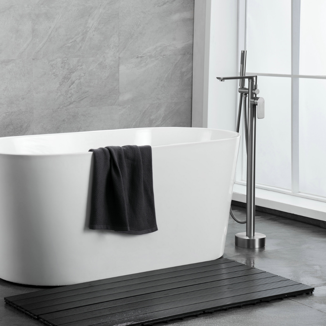 Vrijstaande badkraan Emilia - Gunmetal grey