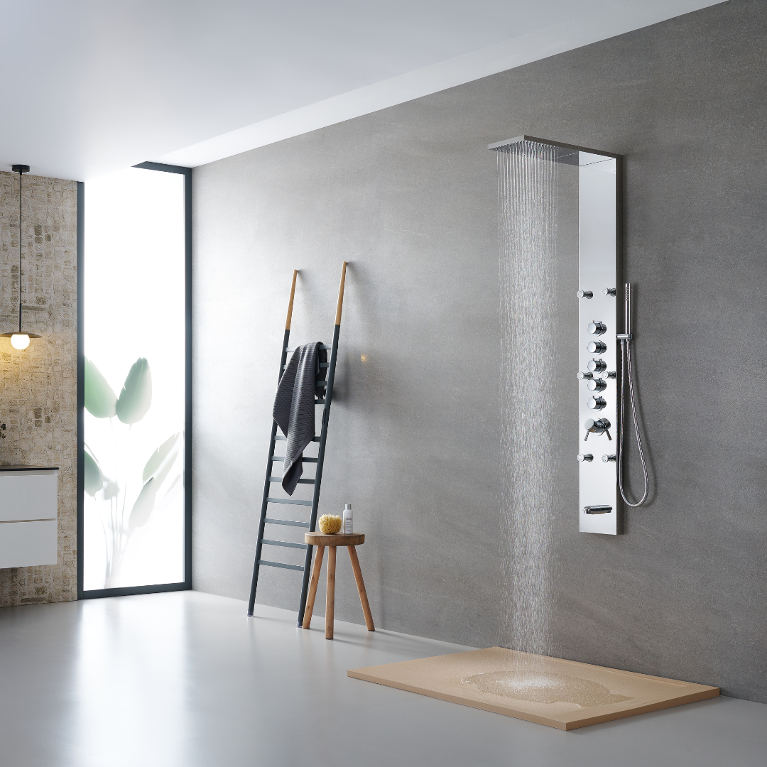 Douchepaneel Nana – Waterval – Massagejets – Chrome