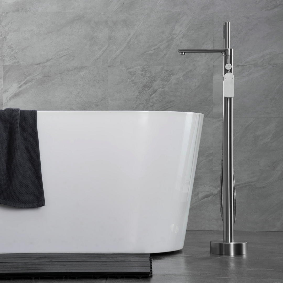 Vrijstaande badkraan Emilia - Gunmetal grey
