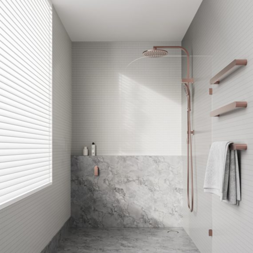 Regendoucheset Portofino - Brushed nickel - Met inbouwmengkraan