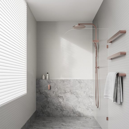 Regendoucheset Portofino - Brushed nickel - Met inbouwmengkraan