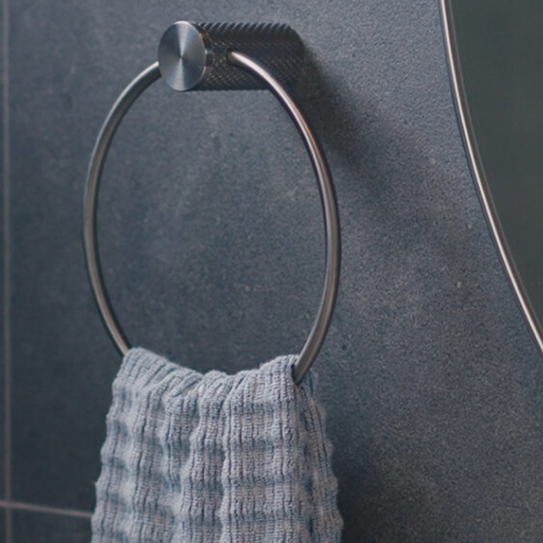 Handdoekring Valencia - Brushed bronze