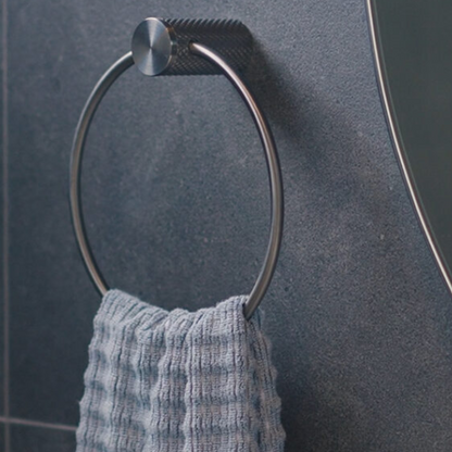 Handdoekring Valencia - Brushed bronze