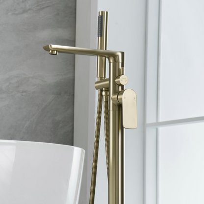 Vrijstaande badkraan Emilia - Brushed gold