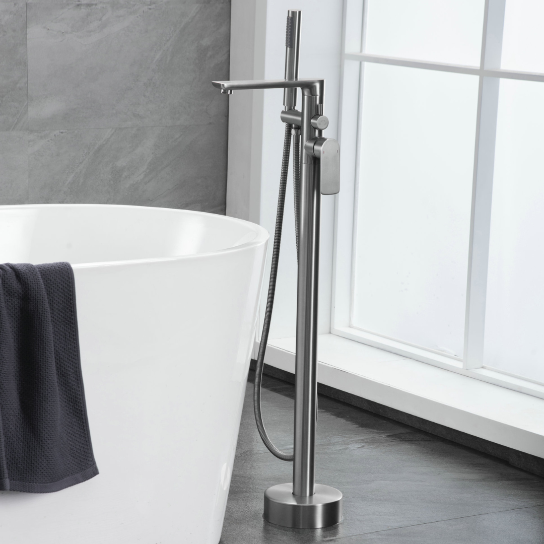 Vrijstaande badkraan Emilia - Gunmetal grey