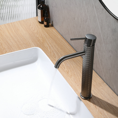 Hoge wastafelkraan Angelica - Gunmetal grey