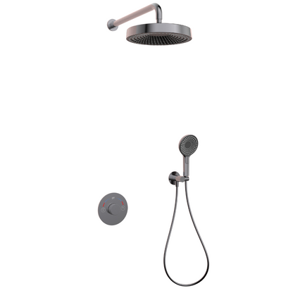 Inbouw Regendoucheset Amalia - Gunmetal grey